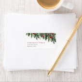 Corporate Christmas Party Rücksendeadresse Adressaufkleber (Insitu)