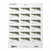 Corporate Christmas Party Rücksendeadresse Adressaufkleber (Vorne)