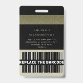 Corporate Classy Gold Mitarbeiter ID Logo Name Fot Ausweis (Back)