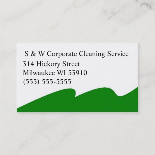 Corporate cleaning service business cards visitenkarte (Vorderseite)