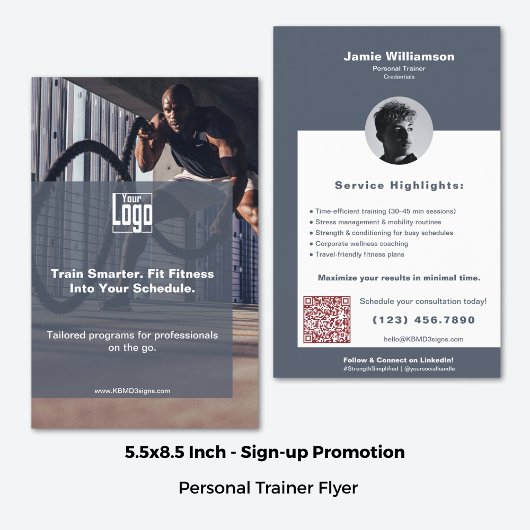 Corporate Client Maximize Fitness Personal Trainer Flyer