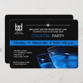 Corporate Cocktail Party Einladung (Vorne/Hinten)