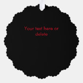 Corporate Company Black Ornament Karte (Rückseite)