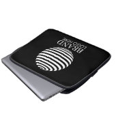 Corporate Company für das Logo für das Schwarze Un Laptopschutzhülle (Vorne Knopf)