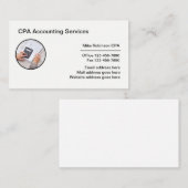 Corporate CPA Accountant Business Card Design Visitenkarte (Vorne/Hinten)