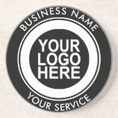 Corporate Custom Logo Modern Getränkeuntersetzer (Vorne)