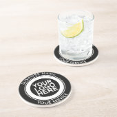 Corporate Custom Logo Modern Getränkeuntersetzer (Seite)