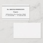 Corporate, Dapper & Simple Business Card Visitenkarte (Vorne/Hinten)