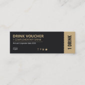 Corporate Drink Ticket | Complimentary Voucher (Vorderseite)