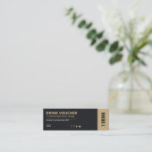 Corporate Drink Ticket | Complimentary Voucher (Stehend Vorderseite)