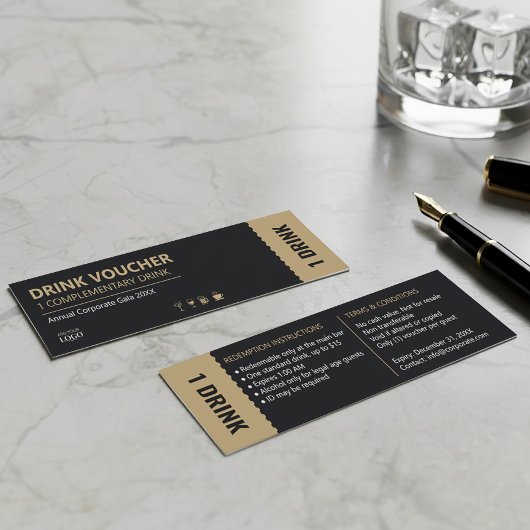 Corporate Drink Ticket | Complimentary Voucher