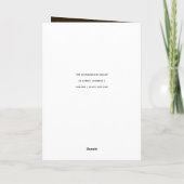 CORPORATE ELEGANT HOLLY BERRY WREATH CHRISTMAS KARTE (Rückseite)