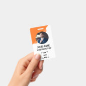 Corporate Employee ID Badge Template Ausweis (Handheld)