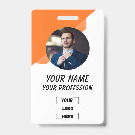 Corporate Employee ID Badge Template Ausweis