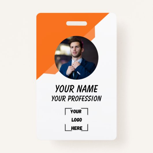 Corporate Employee ID Badge Template Ausweis (Vorderseite)