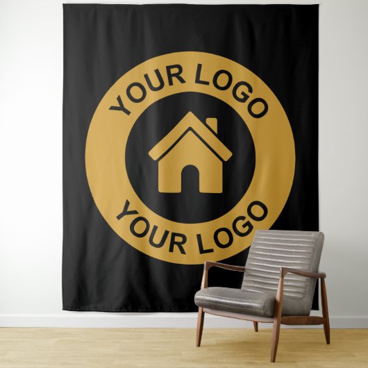 Corporate-Event-Black Wandteppich (Beispiel)