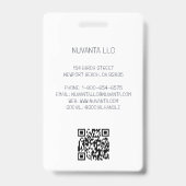 Corporate Event - farbenfroher Name der Konferenz Ausweis (Rückseite)