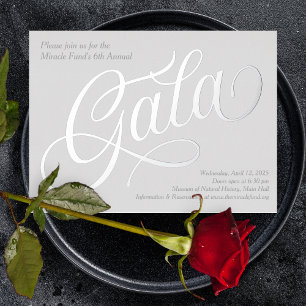 Corporate Event Gala laden zur Schlagzeile des Rea Folieneinladung