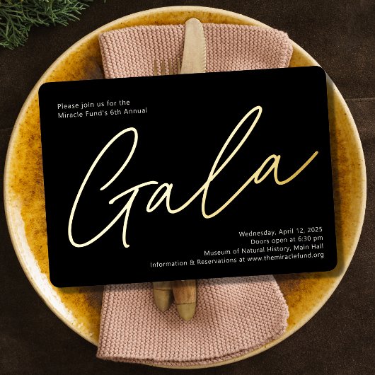 Corporate Event Gala laden zur Schlagzeile des Rea Folieneinladung