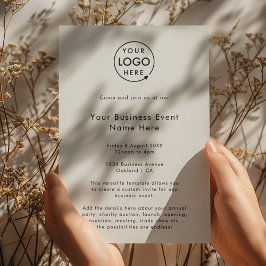 Corporate Event | Graues, modernes Minimalistische Einladung