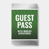 Corporate Forest Green & Steel Guest Pass Ausweis (Rückseite)
