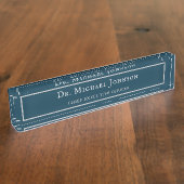 Corporate formale Dr. PhD Absolvent jeder Titel CE Namensplakette (Seite)