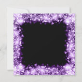 Corporate Fundraiser Gala Party Lila Sparkling Einladung (Rückseite)