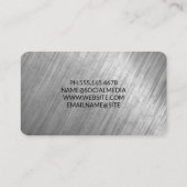 Corporate Gebäude | Hintergrund für Metalltextur Visitenkarte (Rückseite)