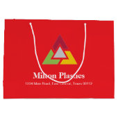 Corporate Gift Bag with Company Logo Große Geschenktüte (Rückseite)