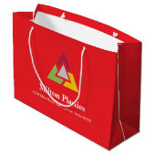 Corporate Gift Bag with Company Logo Große Geschenktüte (Rückseite Schrägansicht)
