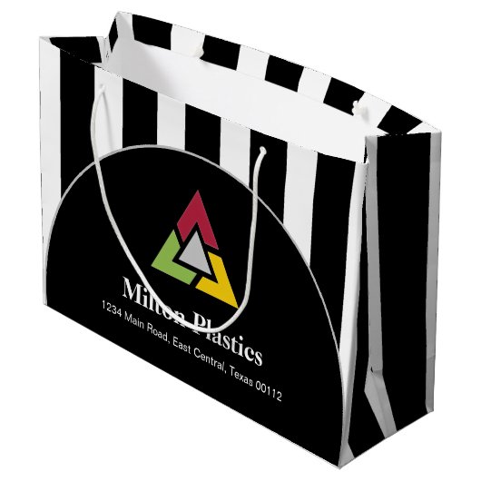 Corporate Gift Bag with Company Logo Große Geschenktüte (Rückseite Schrägansicht)