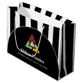 Corporate Gift Bag with Company Logo Große Geschenktüte (Vorderseite Schrägansicht)