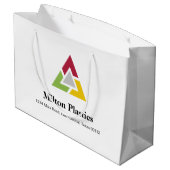 Corporate Gift Bag with Company Logo Große Geschenktüte (Rückseite Schrägansicht)