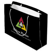 Corporate Gift Bag with Company Logo Große Geschenktüte (Rückseite Schrägansicht)