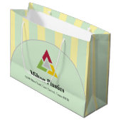 Corporate Gift Bag with Company Logo Große Geschenktüte (Vorderseite Schrägansicht)