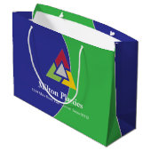 Corporate Gift Bag with Company Logo Große Geschenktüte (Rückseite Schrägansicht)