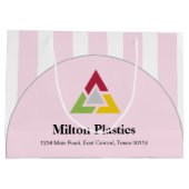 Corporate Gift Bag with Company Logo Große Geschenktüte (Rückseite)