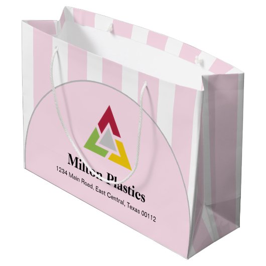 Corporate Gift Bag with Company Logo Große Geschenktüte (Rückseite Schrägansicht)