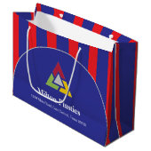 Corporate Gift Bag with Company Logo Große Geschenktüte (Vorderseite Schrägansicht)