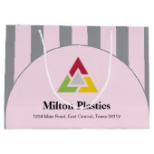 Corporate Gift Bag with Company Logo Große Geschenktüte (Rückseite)