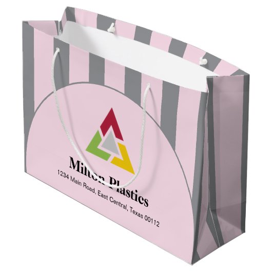 Corporate Gift Bag with Company Logo Große Geschenktüte (Rückseite Schrägansicht)