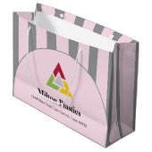 Corporate Gift Bag with Company Logo Große Geschenktüte (Vorderseite Schrägansicht)