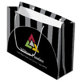 Corporate Gift Bag with Company Logo Große Geschenktüte (Vorderseite Schrägansicht)