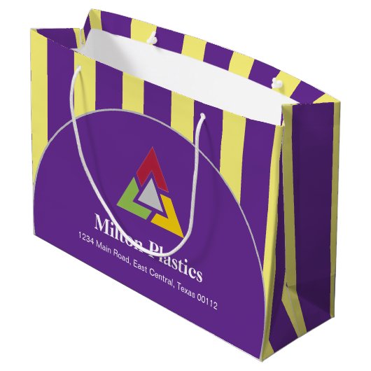 Corporate Gift Bag with Company Logo Große Geschenktüte (Rückseite Schrägansicht)