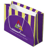 Corporate Gift Bag with Company Logo Große Geschenktüte (Vorderseite Schrägansicht)