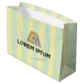 Corporate Gift Bag with Company Logo Große Geschenktüte (Rückseite Schrägansicht)
