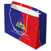 Corporate Gift Bag with Company Logo Große Geschenktüte (Rückseite Schrägansicht)