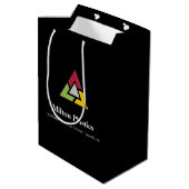 Corporate Gift Bag with Company Logo Mittlere Geschenktüte (Rückseite Schrägansicht)