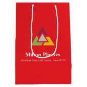 Corporate Gift Bag with Company Logo Mittlere Geschenktüte (Rückseite)