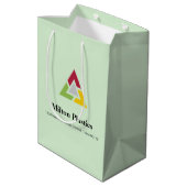 Corporate Gift Bag with Company Logo Mittlere Geschenktüte (Rückseite Schrägansicht)